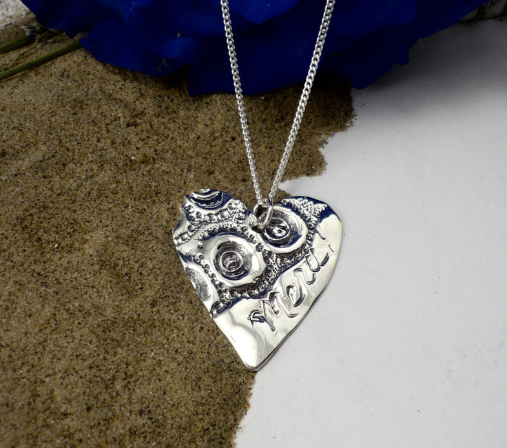 Collier Pendentif Miroir Magique Antique - Chaîne Longue 51 Cm - Alliage Or Ou Argent - Cadeau Saint-Valentin, Anniversaire - 1