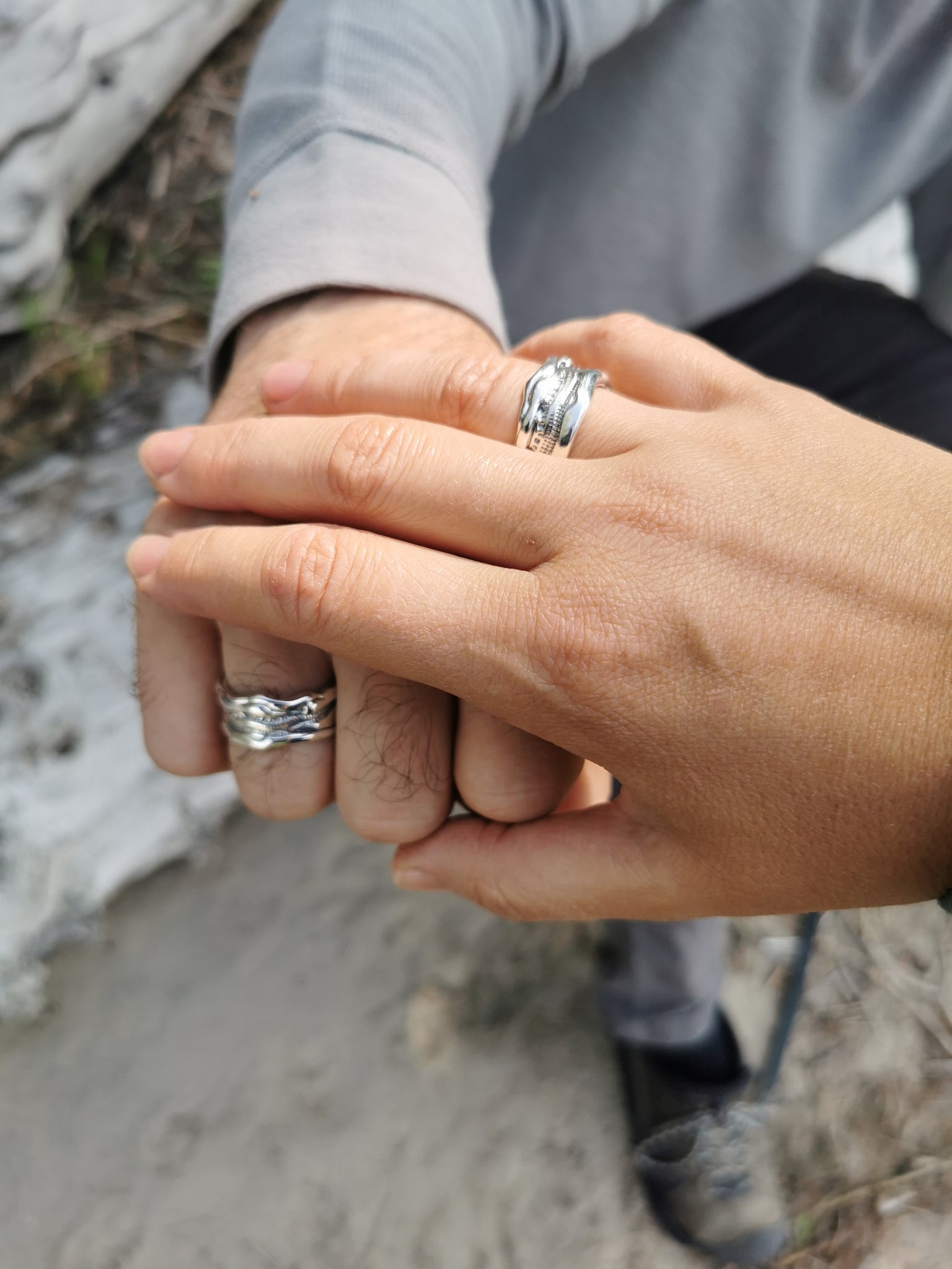 Respire marin, bague en argent sterling - inspiration bord de l'eau - fait au Québec