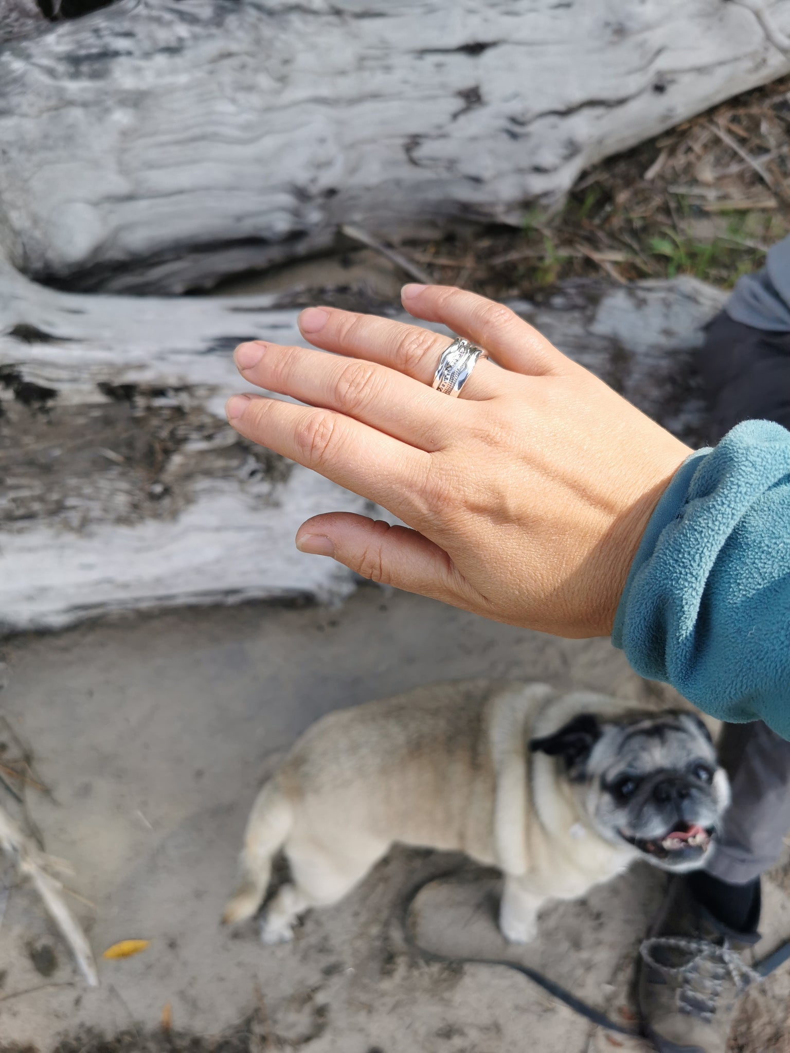 Respire marin, bague en argent sterling - inspiration bord de l'eau - fait au Québec