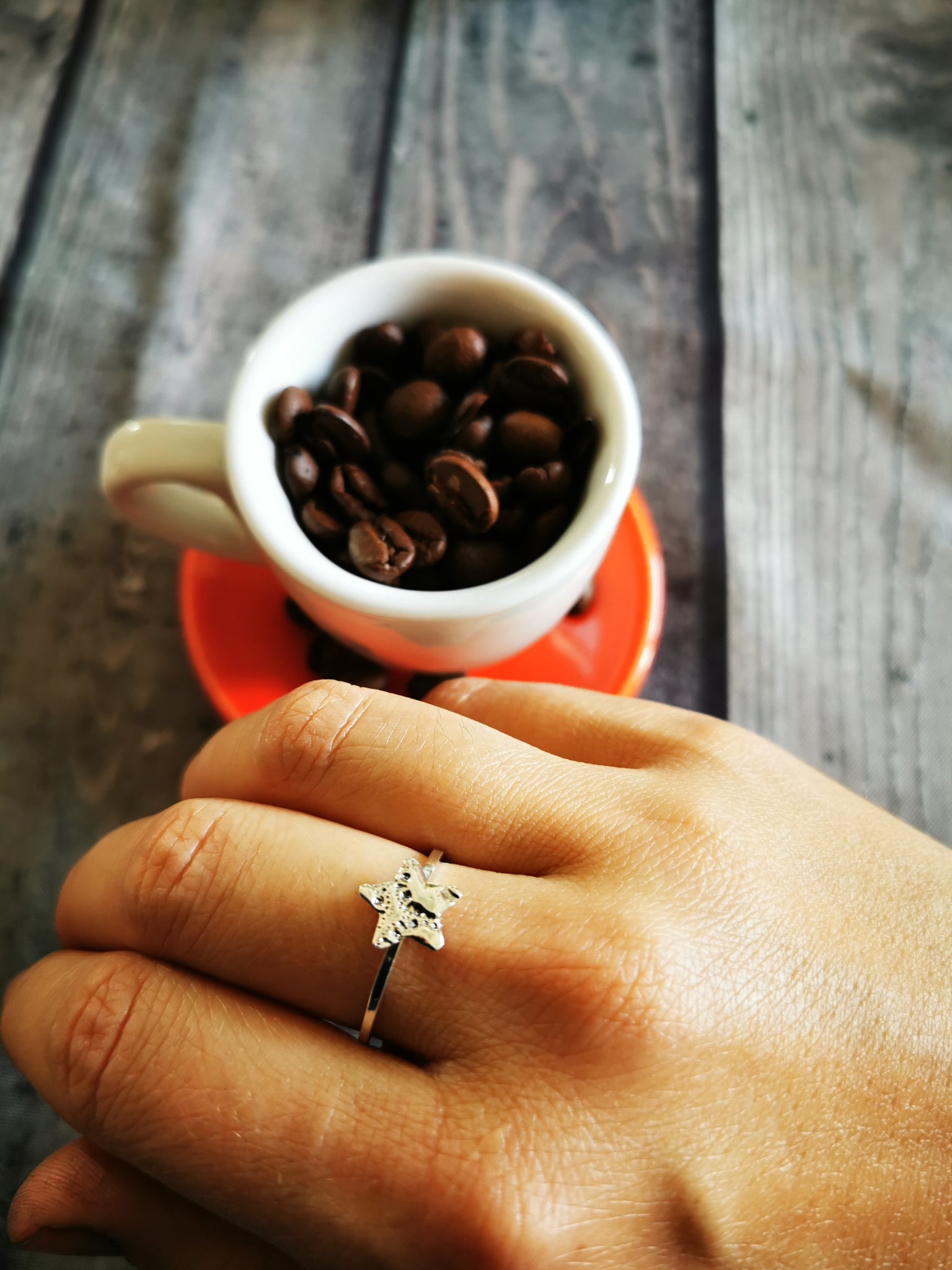 À chacun son étoile, bague délicate avec une étoile en argent sterling