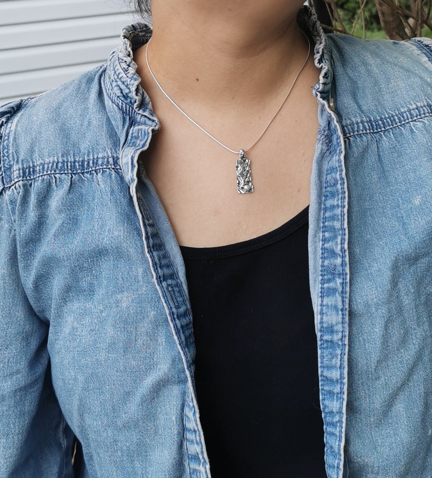 Succès perlé, pendentif unique avec perle, pendentif chic femme, collier élégant femme