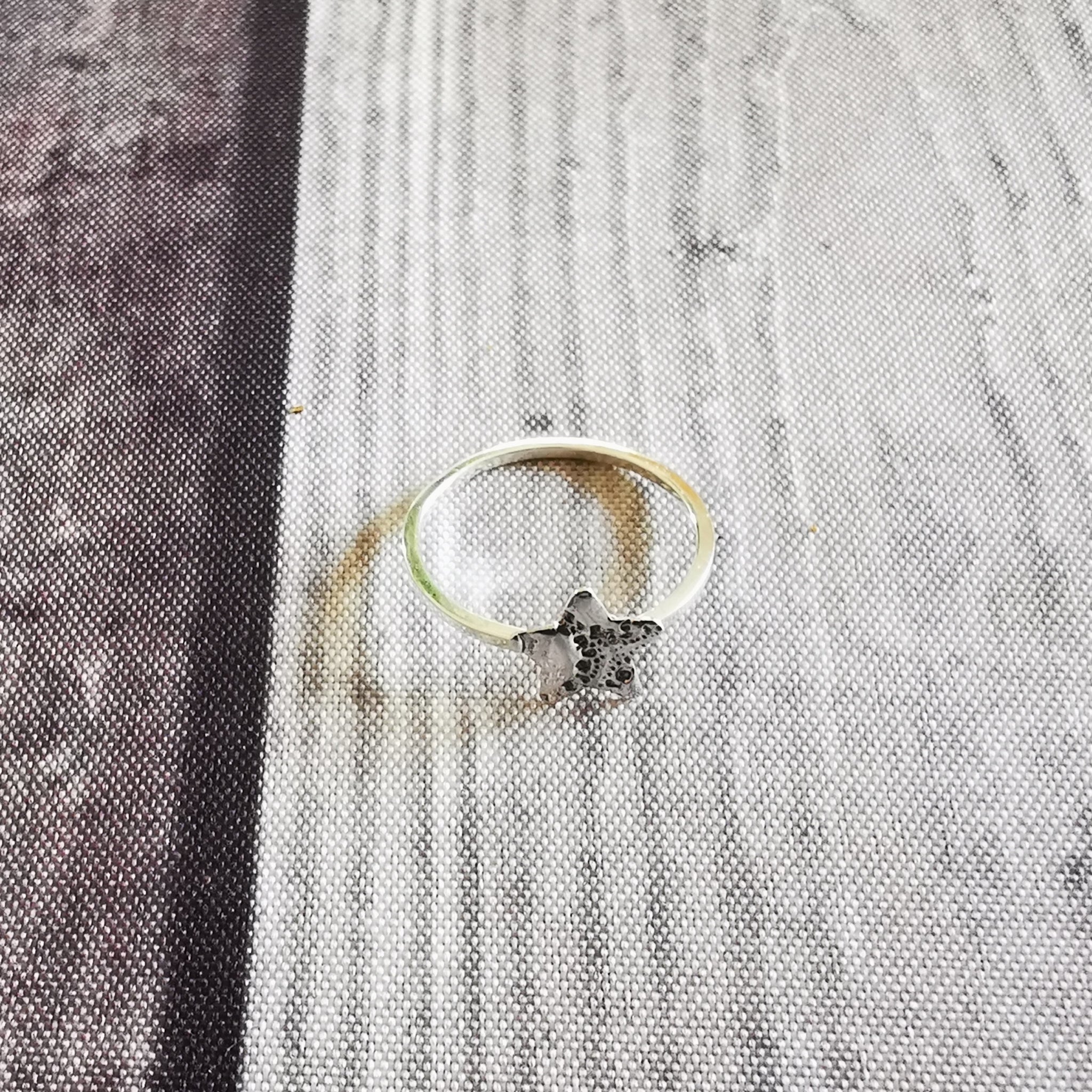 À chacun son étoile, bague délicate avec une étoile en argent sterling