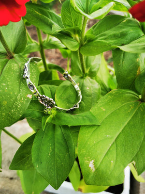 DELICIOUS, open bangle in 925 sterling silver