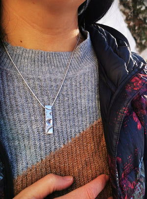 Pendentif femme en argent sterling