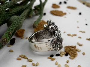 SPICY ALARM CLOCK, STERLING SILVER RING