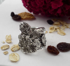 DREAM BOWL, sterling silver ring inspired by breakfast!