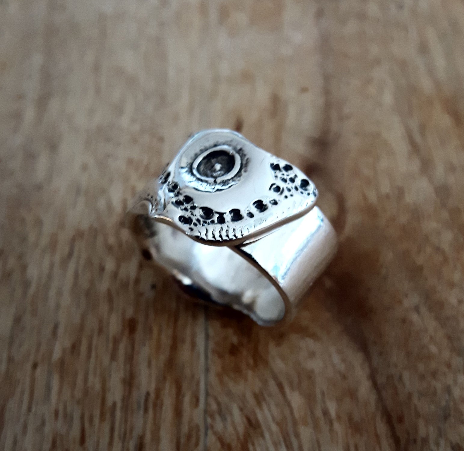 SEA CHESTNUT, adjustable 925 sterling silver ring