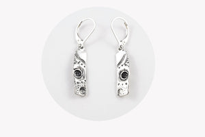 BRIGHT, medium earrings in sterling silver