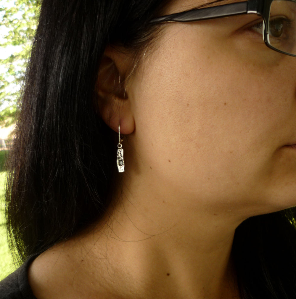 DÉLICATES, boucles d'oreilles en argent sterling, bijoux québécois