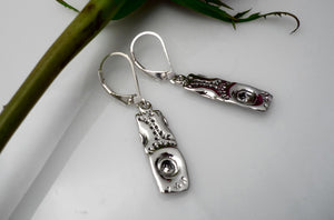 DYNAMIC, medium earrings in sterling silver