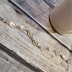 SHORT ESPRESSO, sterling silver bracelet with coffee imprints!