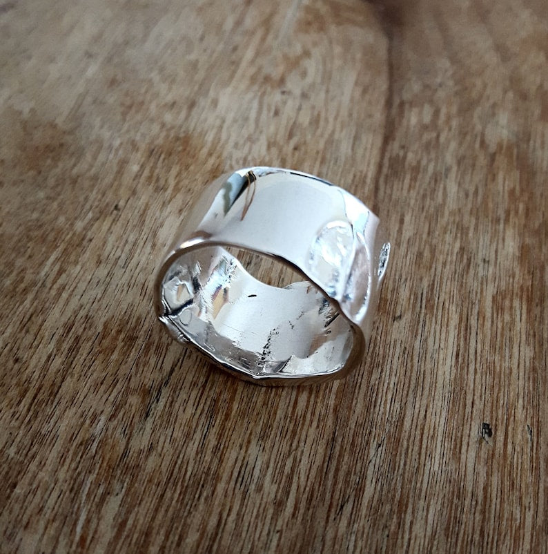 Histoire Botanique - Bague en argent massif, feuille - Artisan français - Bijou de créateur Histoire Botanique - Bague en argent massif, feuille - Artisan français - Bijou de créateur