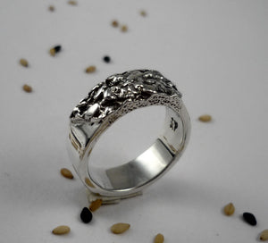L'APÉRO, unisex bangle in sterling silver, Quebec jewelry