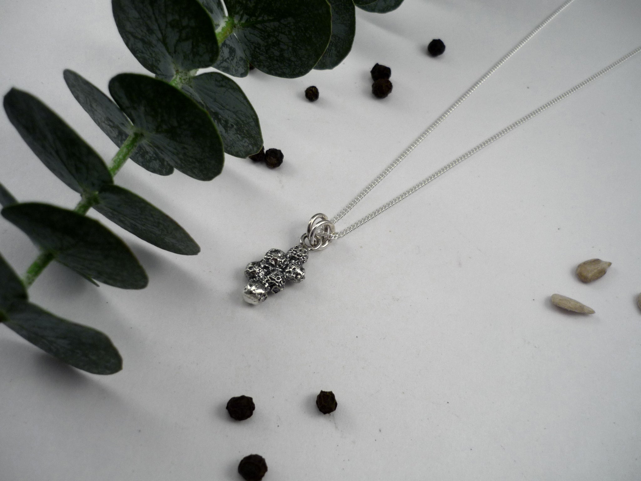 PEPPER POND, sterling silver pendant inspired by peppercorns!
